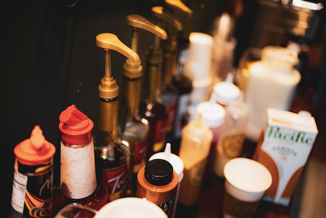 Coffee bar setup for small gathering
